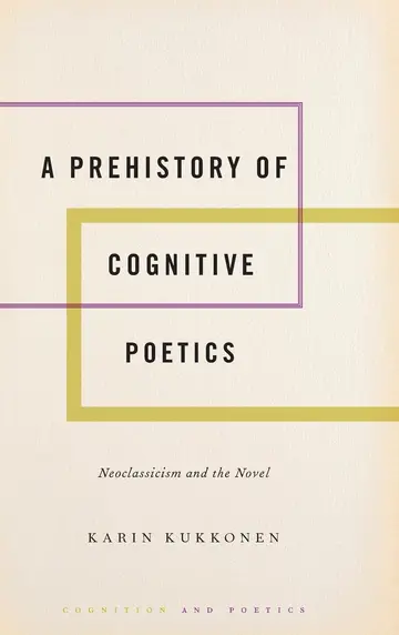 Cover of A Prehistory of Cognitive Poetics