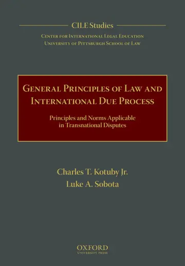 Cover of General Principles of Law and International Due Process