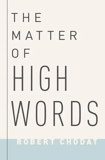 Cover of The Matter of High Words