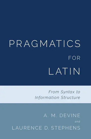 Cover of Pragmatics for Latin