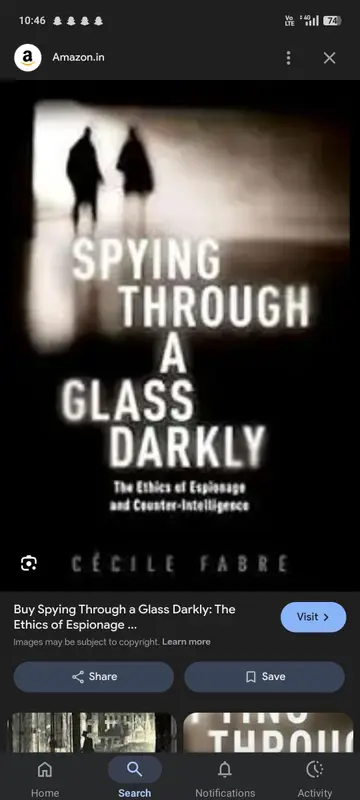 Cover of Spying Through a Glass Darkly
