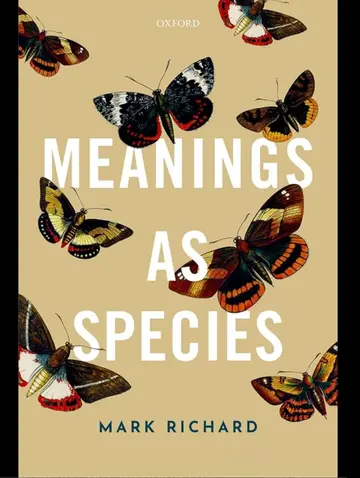 Cover of Meanings as Species