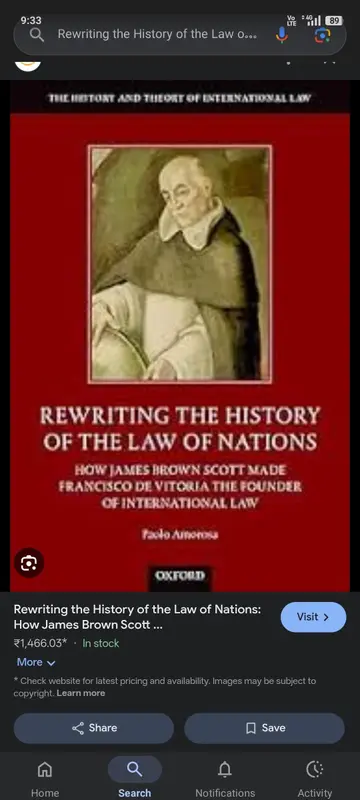 Cover of Rewriting the History of the Law of Nations