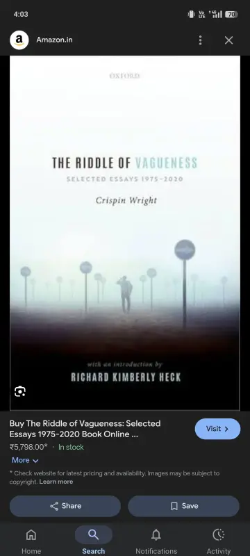 Cover of The Riddle of Vagueness