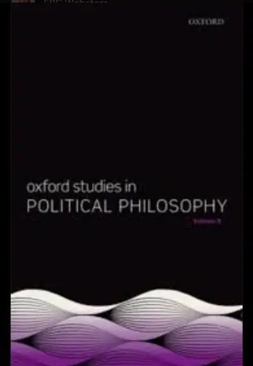 Cover of Oxford Studies in Political Philosophy Volume 8