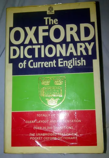 Cover of The Oxford Dictionary of Current English