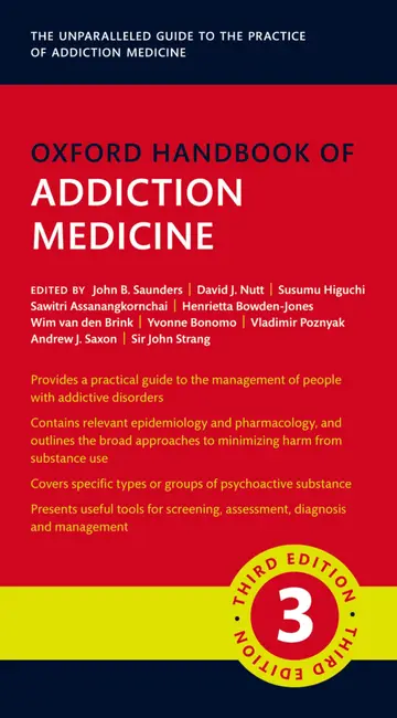 Cover of Oxford Handbook of Addiction Medicine