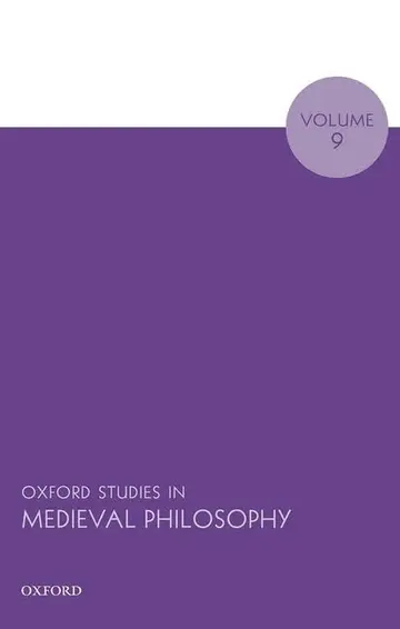 Cover of Oxford Studies in Medieval Philosophy (9)