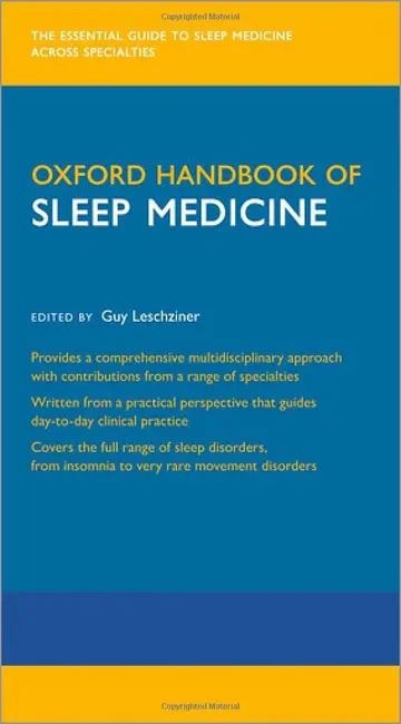 Cover of Oxford Handbook of Sleep Medicine