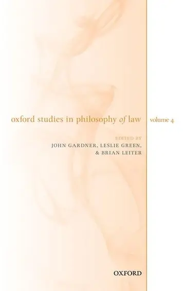 Cover of Oxford Studies in Philosophy of Law