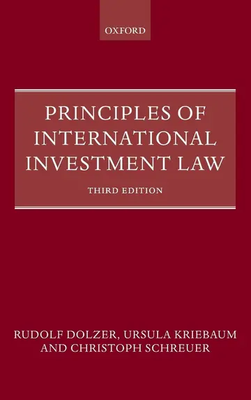 Cover of Principles of International Investment Law