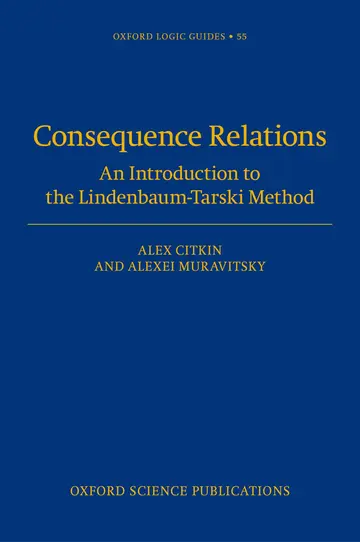 Cover of Consequence Relations