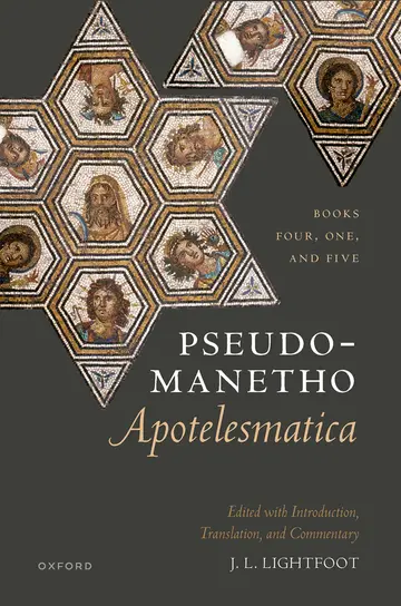 Cover of Pseudo-Manetho, Apotelesmatica