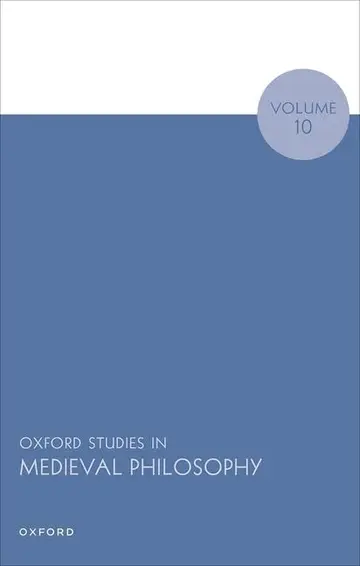 Cover of Oxford Studies in Medieval Philosophy