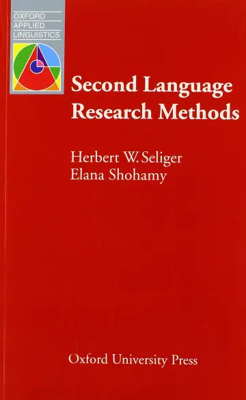 Cover of Second Language Research Methods