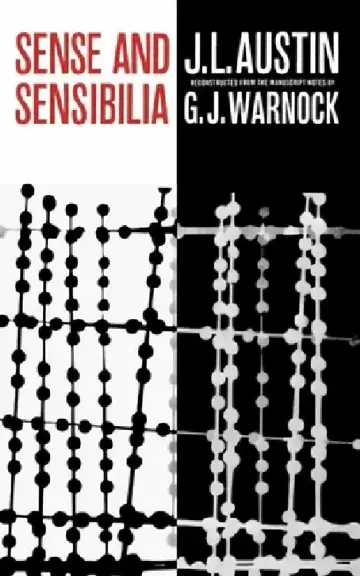 Cover of Sense and Sensibilia