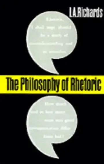 Cover of The Philosophy of Rhetoric