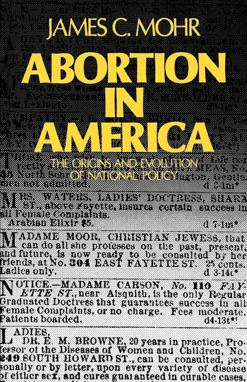 Cover of Abortion in America