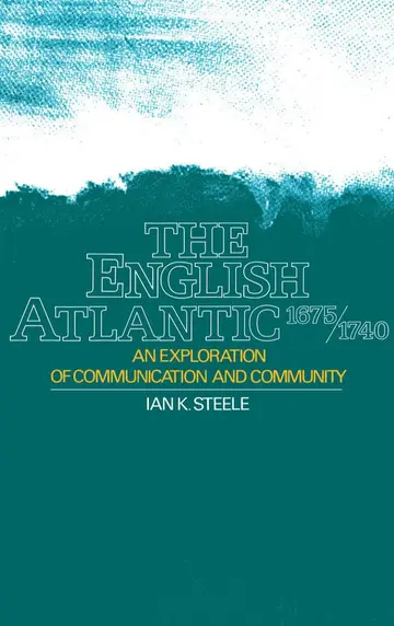 Cover of The English Atlantic, 1675-1740