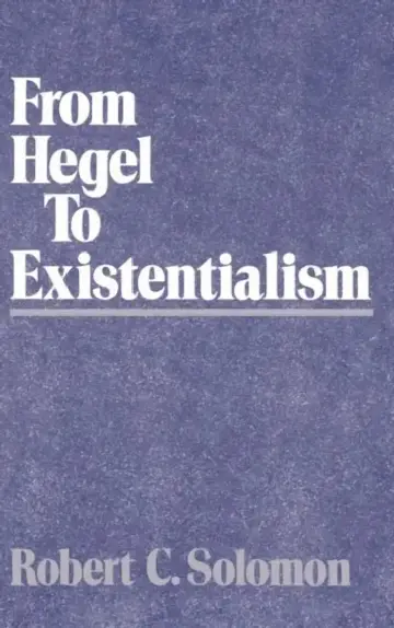 Cover of From Hegel to Existentialism