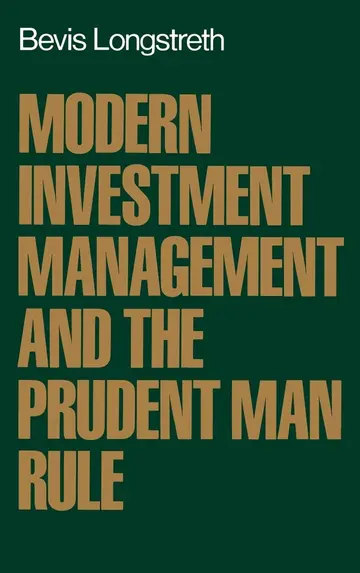 Cover of Modern Investment Management and the Prudent Man Rule