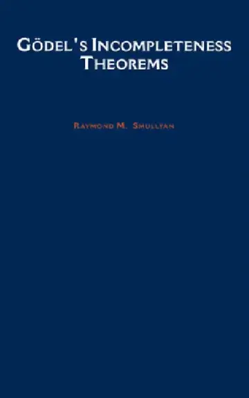 Cover of Godel's Incompleteness Theorems