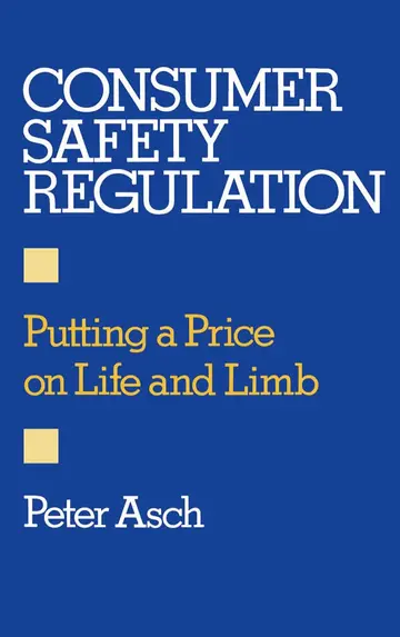 Cover of Consumer Safety Regulation