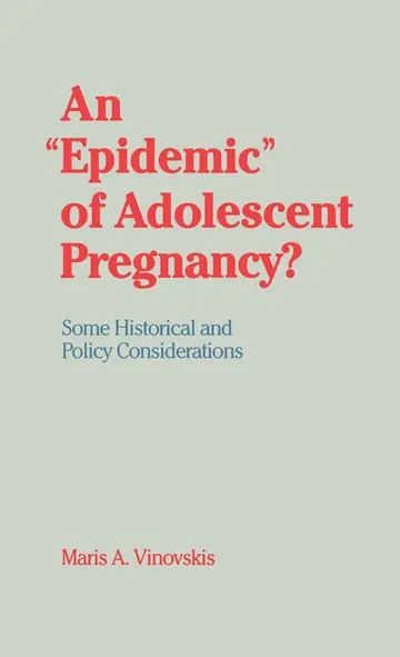 Cover of Epidemic of Adolescent Pregnancy