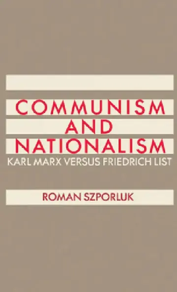 Cover of Communism and Nationalism