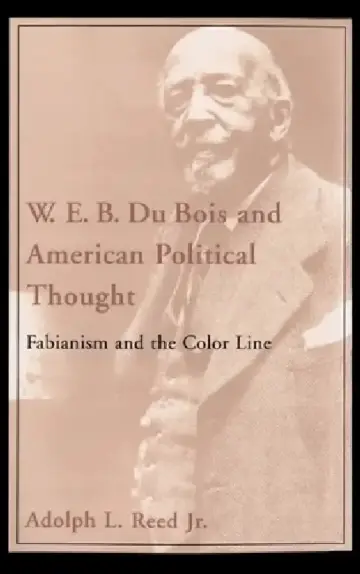 Cover of W.E.B. Du Bois and American Political Thought