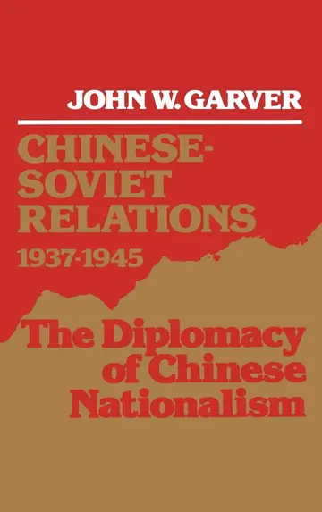 Cover of Chinese-Soviet Relations 1937-1945