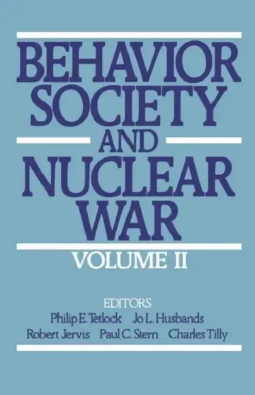 Cover of Behavior, Society, and Nuclear War