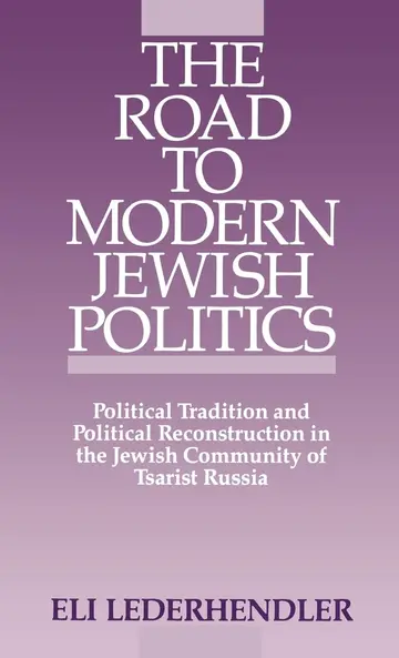 Cover of The Road to Modern Jewish Politics