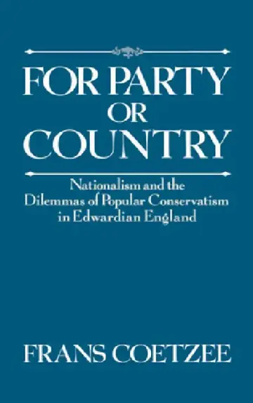 Cover of For Party or Country