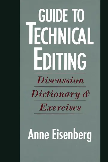 Cover of Guide to Technical Editing