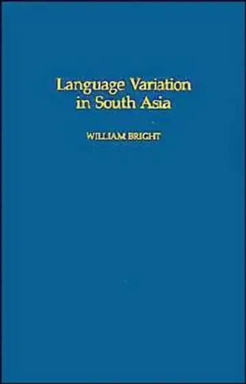 Cover of Language Variation in South Asia