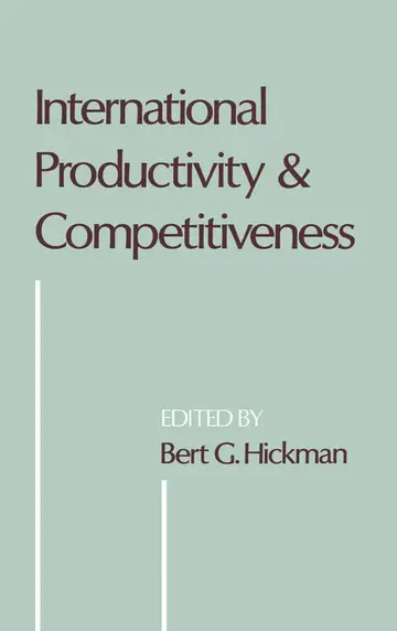 Cover of International Productivity and Competitiveness