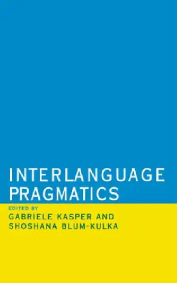 Cover of Interlanguage Pragmatics