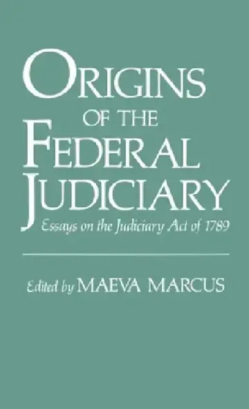 Cover of Origins of the Federal Judiciary