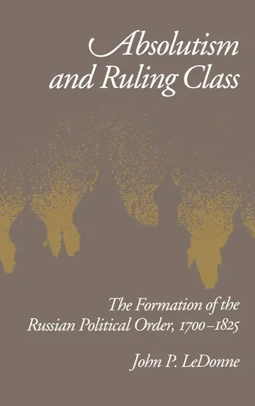 Cover of Absolutism and Ruling Class