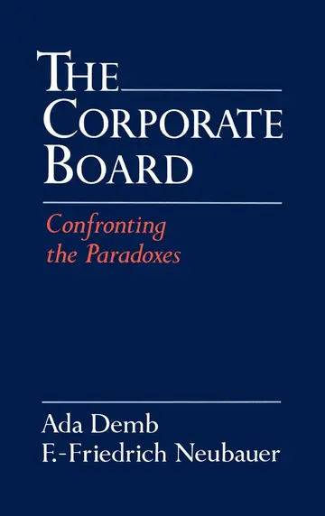 Cover of The Corporate Board