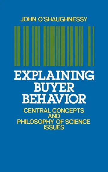 Cover of Explaining Buyer Behavior