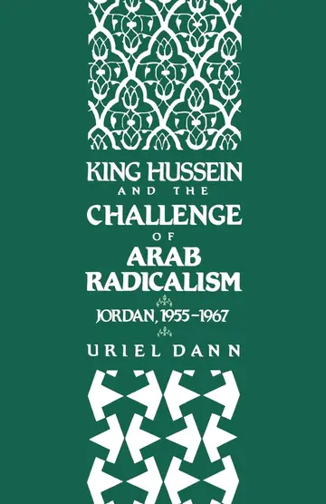 Cover of King Hussein and the Challenge of Arab Radicalism