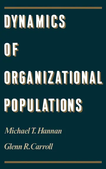 Cover of Dynamics of Organizational Populations