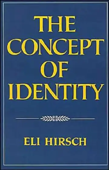 Cover of The Concept of Identity