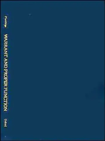 Cover of Warrant and Proper Function