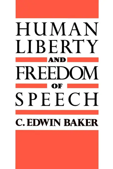 Cover of Human Liberty and Freedom of Speech