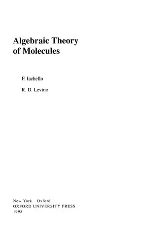 Cover of Algebraic Theory of Molecules