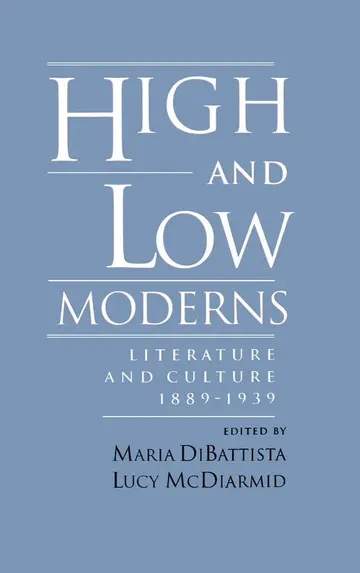 Cover of High and Low Moderns