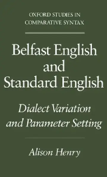 Cover of Belfast English and Standard English